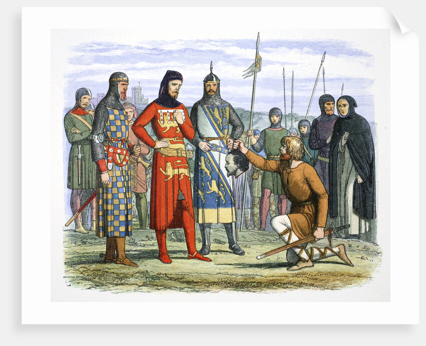 Piers Gaveston's head shown to the Earl of Lancaster by James William Edmund Doyle