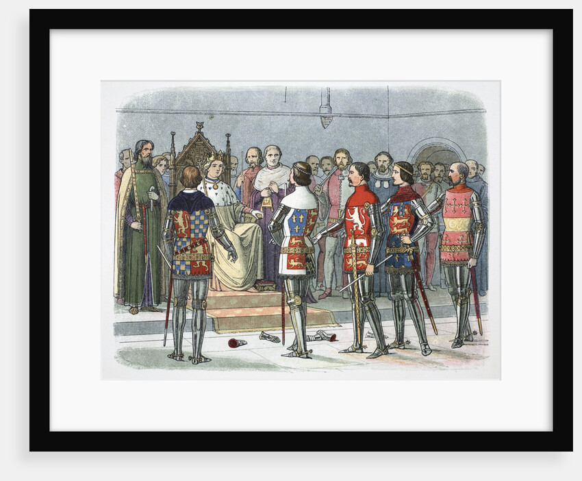 Nobles before King Richard II by James William Edmund Doyle