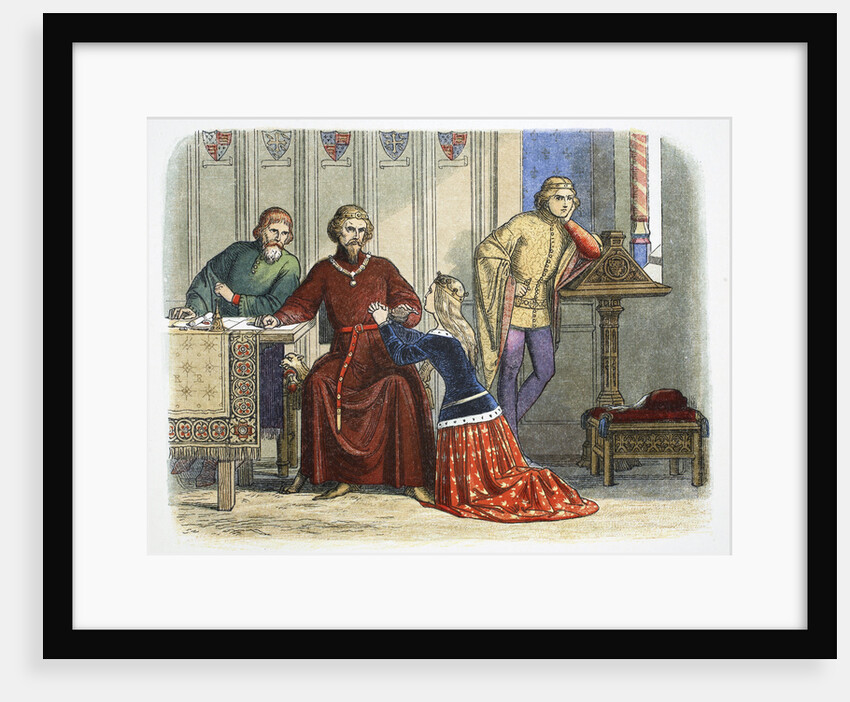 Queen Anne intercedes with Gloucester and Arundel for Sir Simon de Burley by James William Edmund Doyle
