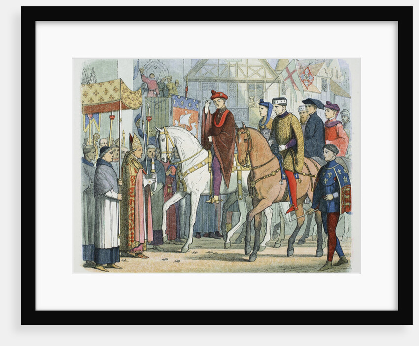 Charles VI of France and Henry V of England welcomed by the clergy by James William Edmund Doyle