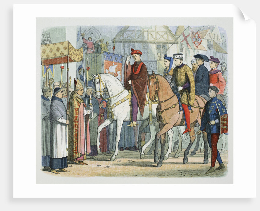 Charles VI of France and Henry V of England welcomed by the clergy by James William Edmund Doyle