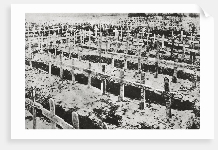 A German cemetery in France by Anonymous