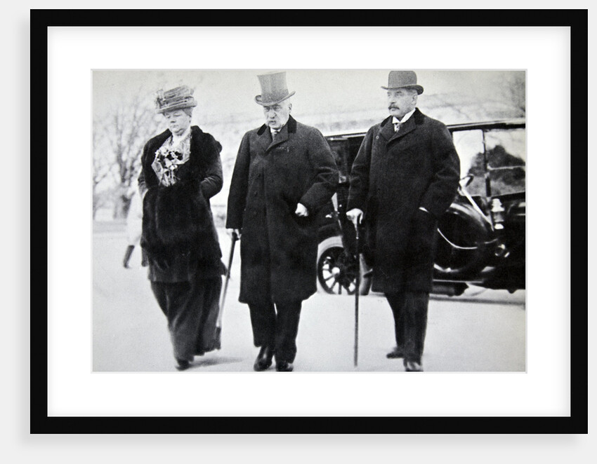 John Pierpont Morgan, American financier and banker, with his son and daughter by Anonymous
