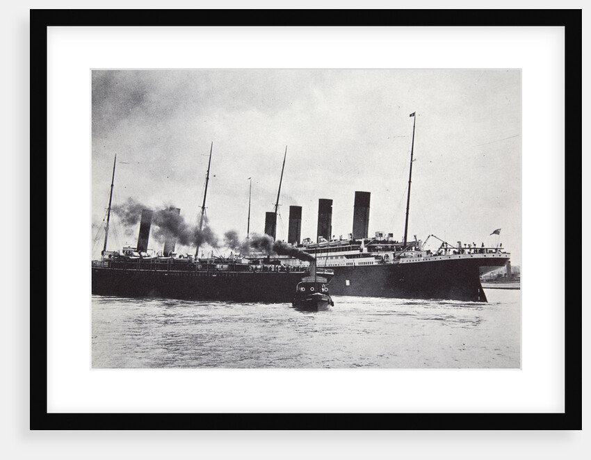 The RMS 'Titanic' leaving Southampton by Anonymous