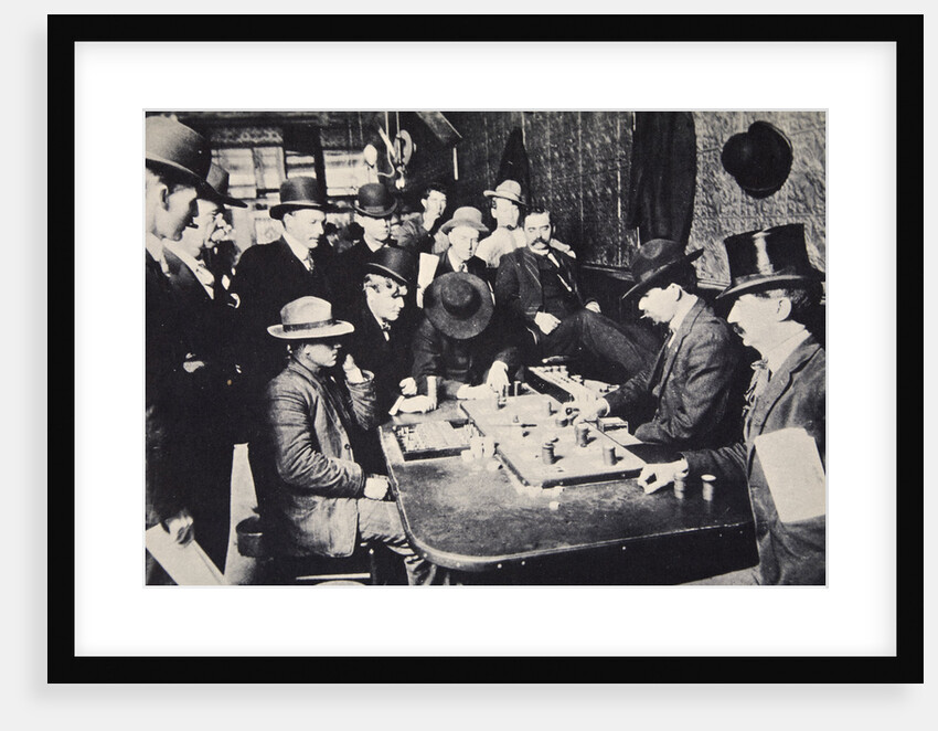 Playing Faro in the Orient Saloon by Anonymous