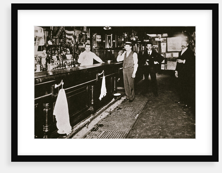 Steve Brodie in his bar, the New York City Tavern by Anonymous