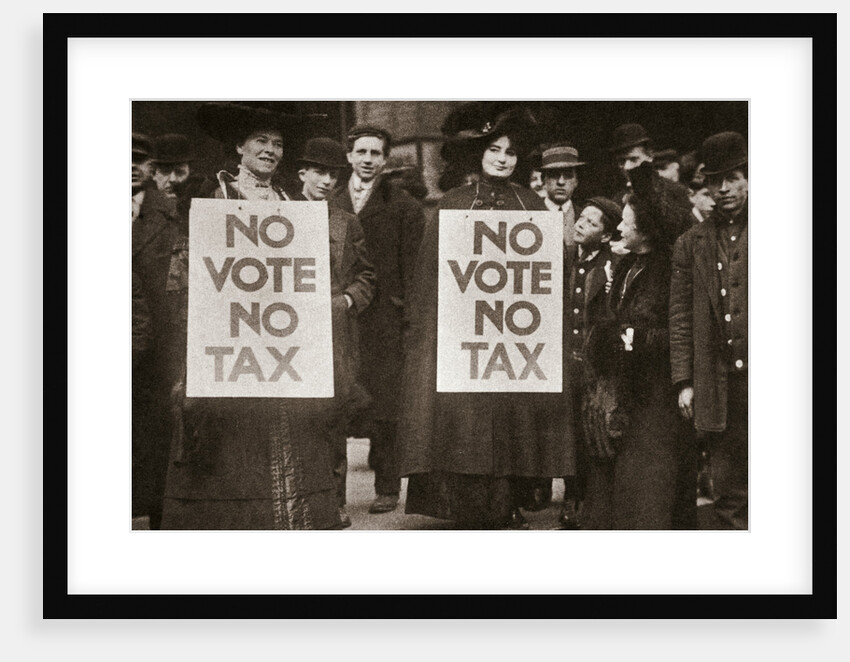 Janet M Cole and Hazel Philip campaigning for Votes for Women by Anonymous