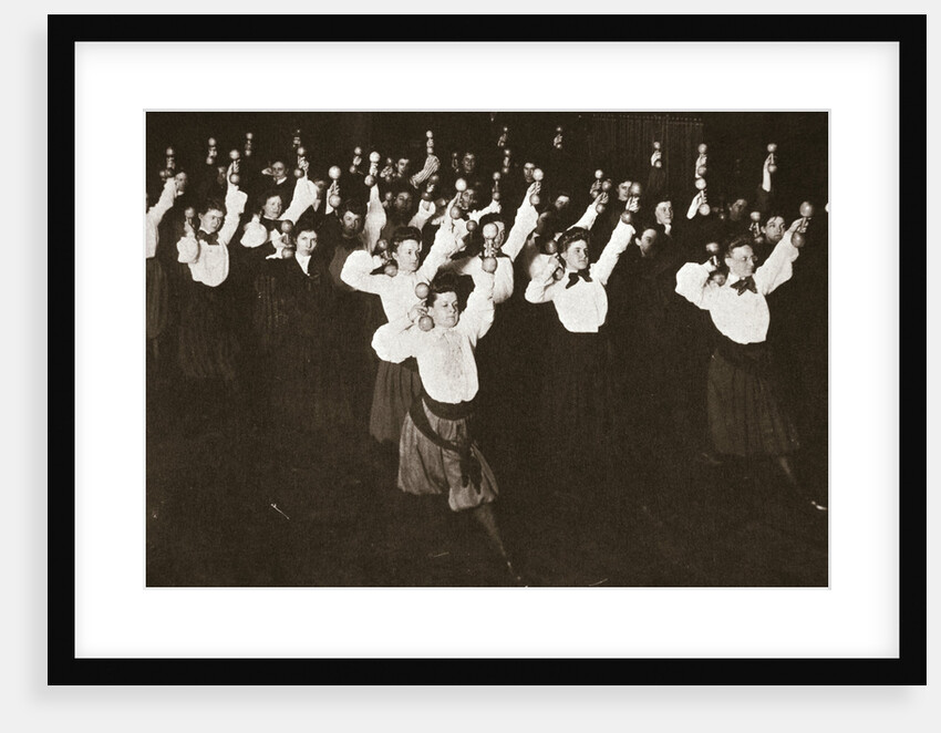 YWCA members exercising by Anonymous