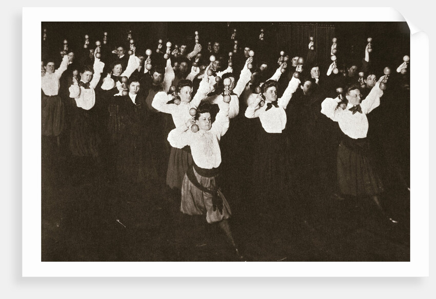 YWCA members exercising by Anonymous
