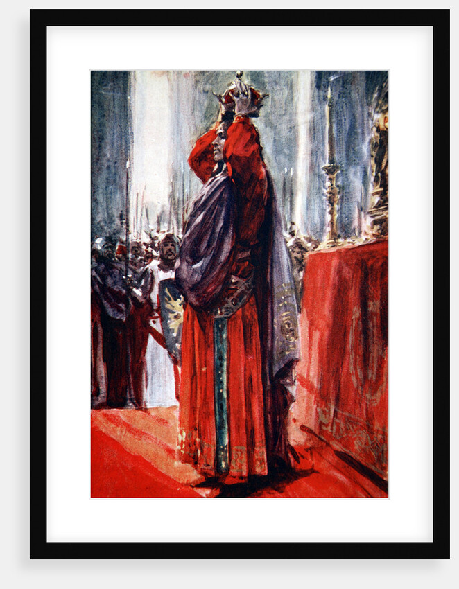 The Holy Roman Emperor Frederick II crowns himself King of Jerusalem by Arthur C. Michael