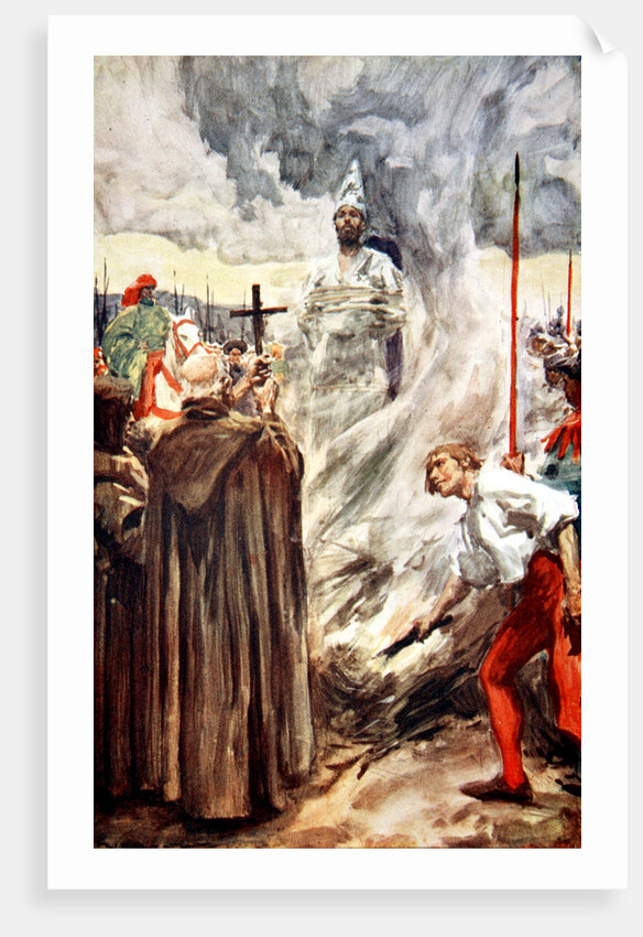 The burning of John Huss by Arthur C. Michael
