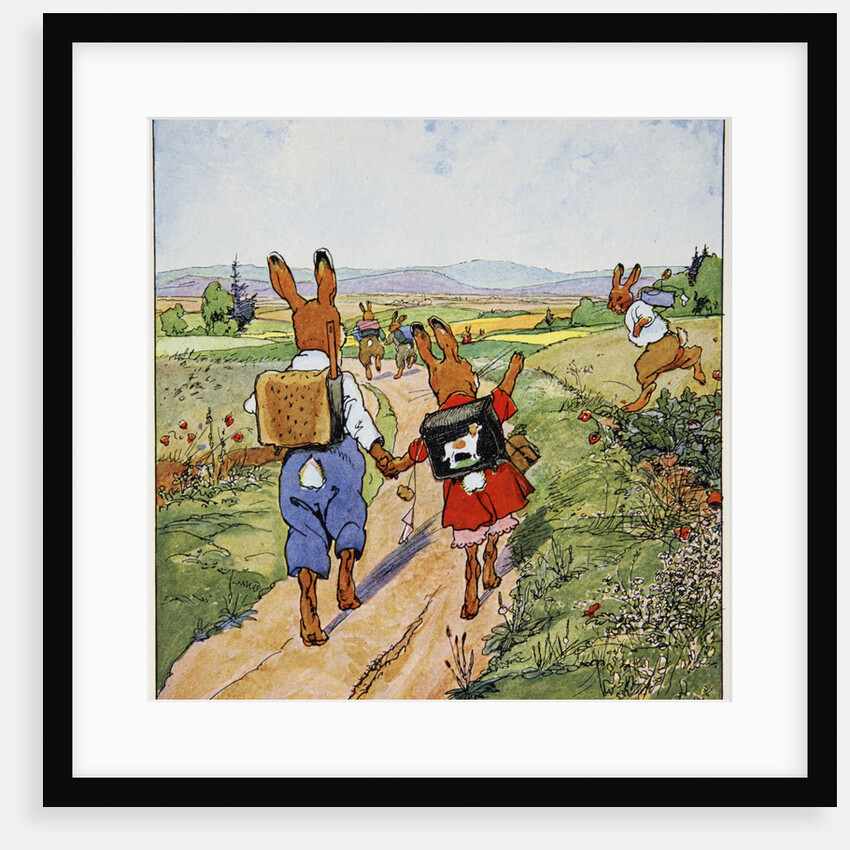 The walk to school by Fritz Kock-Gotha