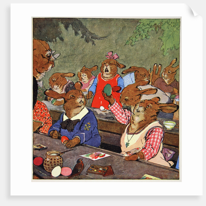 Painting eggs by Fritz Kock-Gotha