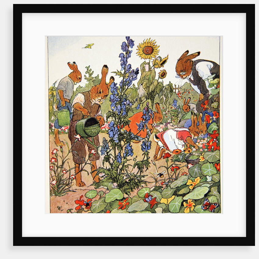 Gardening lesson by Fritz Kock-Gotha
