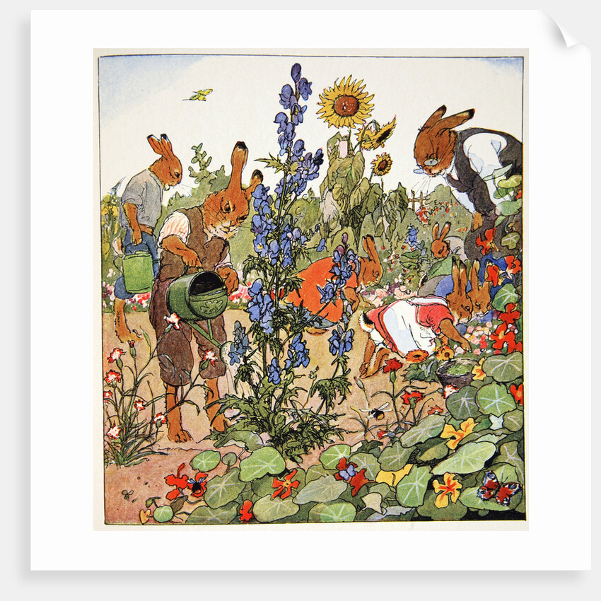 Gardening lesson by Fritz Kock-Gotha