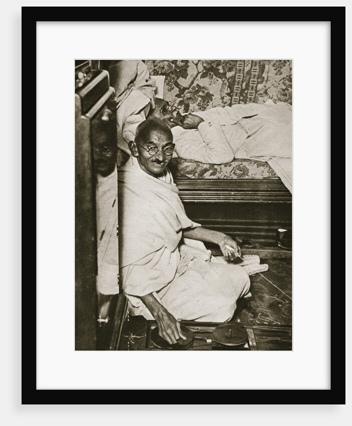Mahatma Gandhi visiting London for 'Round Table' conferences by Topical Press Agency