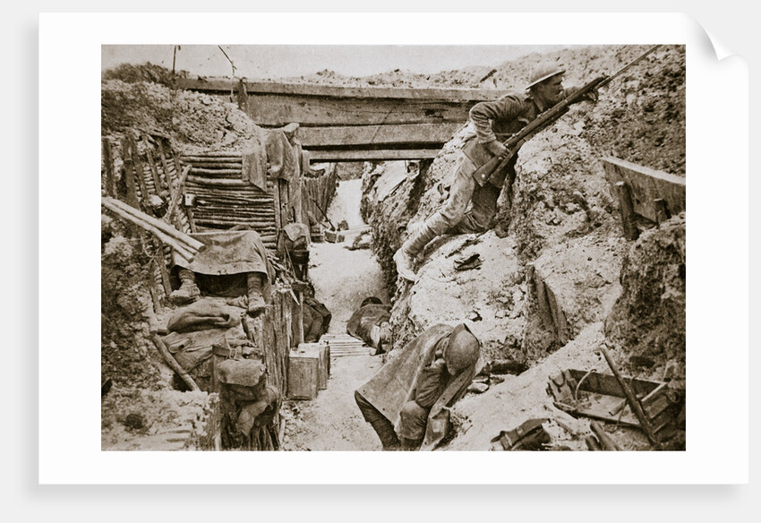A view of a  British trench by Anonymous