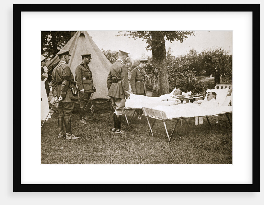 King George V conversing with wounded officers by Anonymous