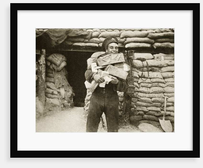 The mail arrives during the Battle of the Somme by Anonymous