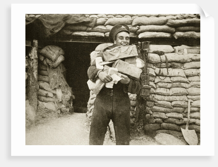 The mail arrives during the Battle of the Somme by Anonymous