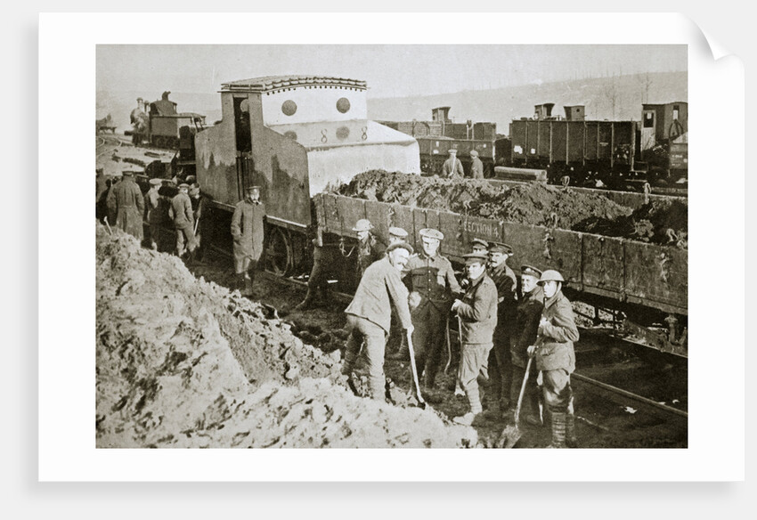 British armoured railway engine by Anonymous