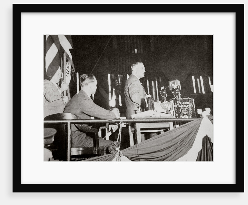 Franklin D Roosevelt at the Democratic Party Convention by Anonymous