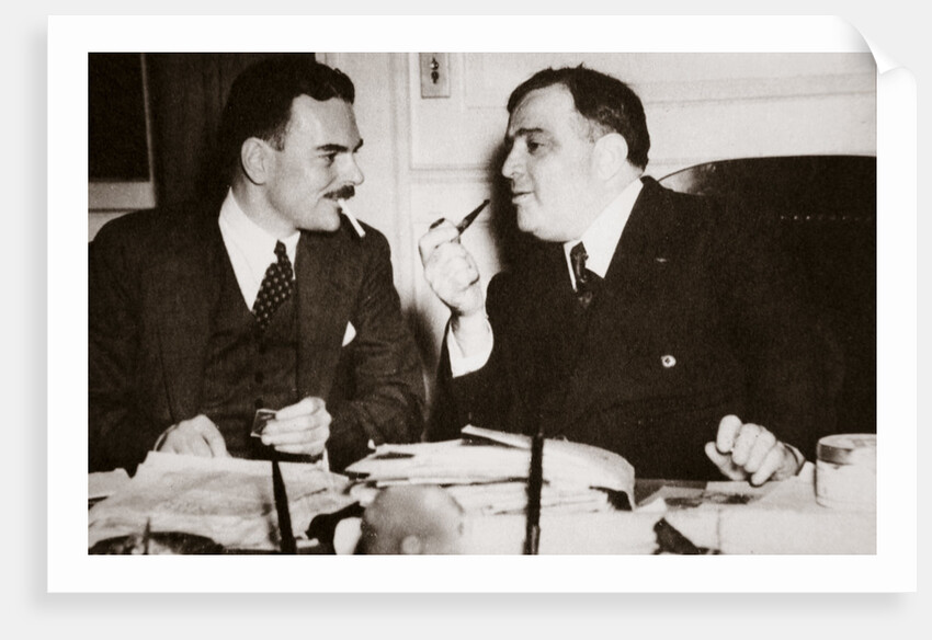 Thomas E Dewey with Fiorello H La Guardia, Mayor of New York by Anonymous