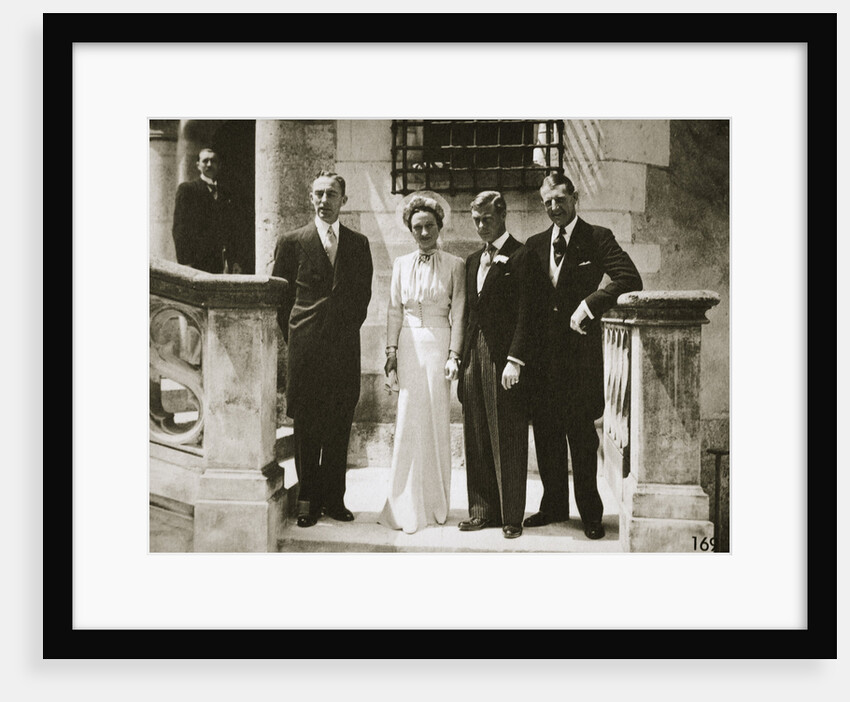 The wedding party at the marriage of the Duchess and Duke of Windsor by Anonymous