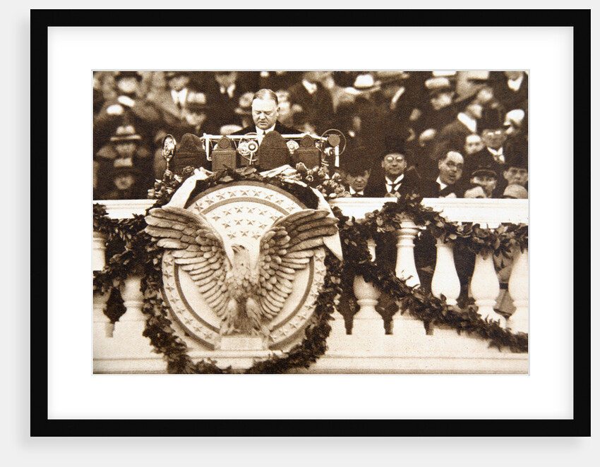 Frank Billings Kellogg, former US Ambassador to Great Britain, making a speech by Anonymous