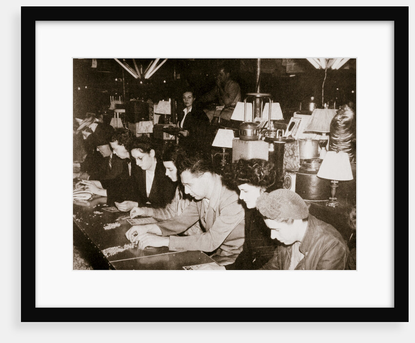 Automobile workers playing bingo at a carnival at Dearborn by Anonymous