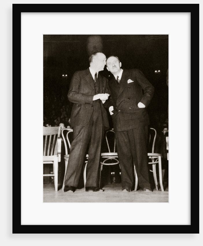 American Communist leaders William Foster and Earl Browder by Anonymous