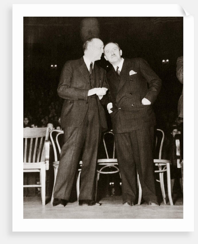 American Communist leaders William Foster and Earl Browder by Anonymous