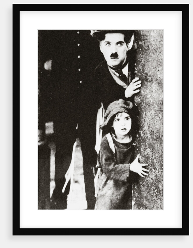 Charlie Chaplin and Jackie Coogan in 'The Kid' by Anonymous