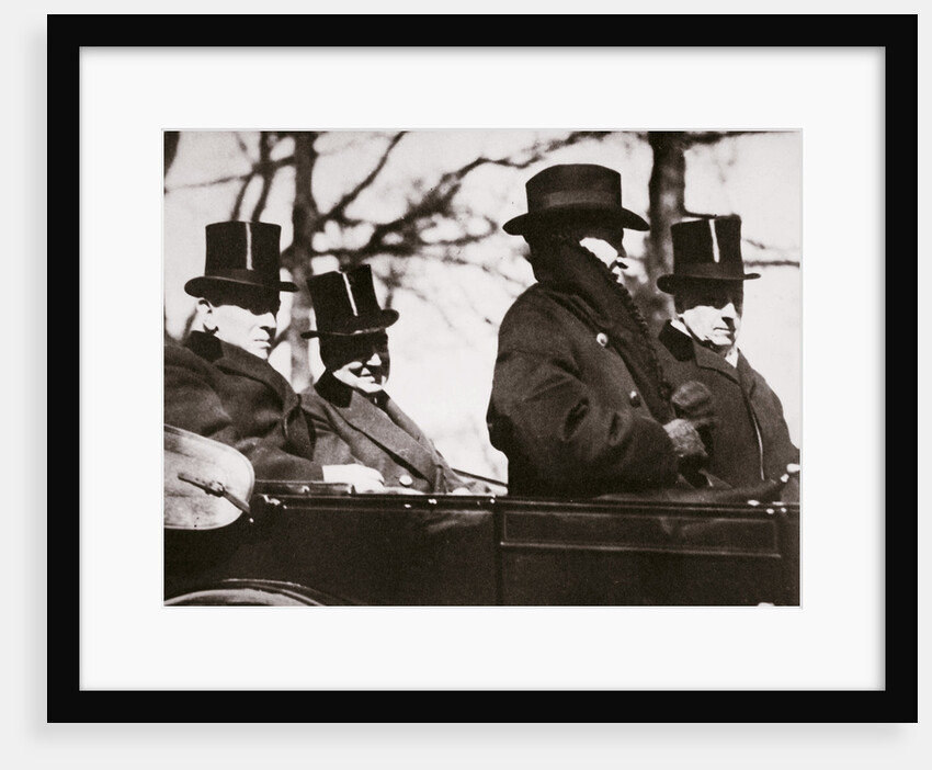Presidents Wilson and Harding travelling to the Capitol by Anonymous