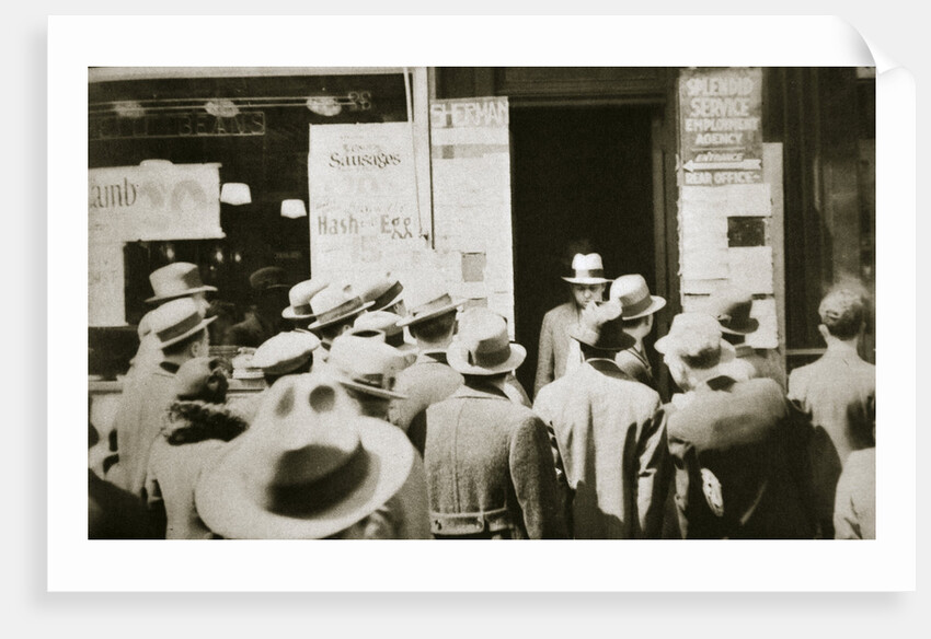 Employment office, on Sixth Avenue near Forty-third Street, New York by Anonymous