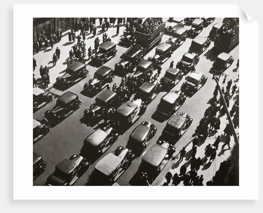 Traffic jam on Fifth Avenue at 49th Street by Anonymous