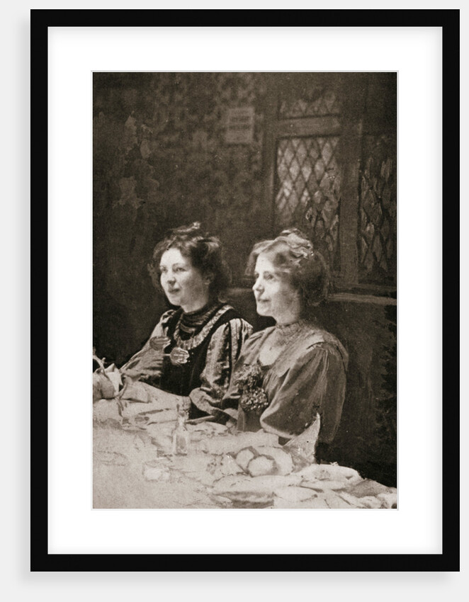 Christabel Pankhurst and Annie Kenney, British suffragettes by GK Jones