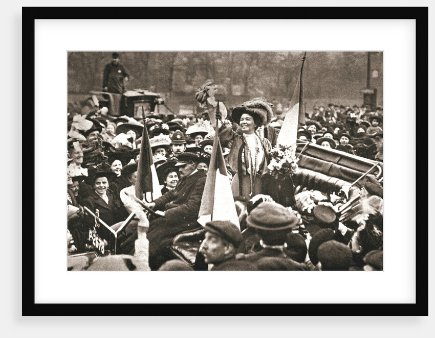 Britsh suffragette Emmeline Pethick-Lawrence's release from prison by Anonymous