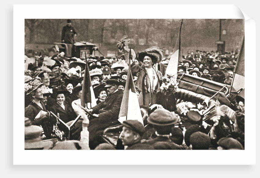 Britsh suffragette Emmeline Pethick-Lawrence's release from prison by Anonymous