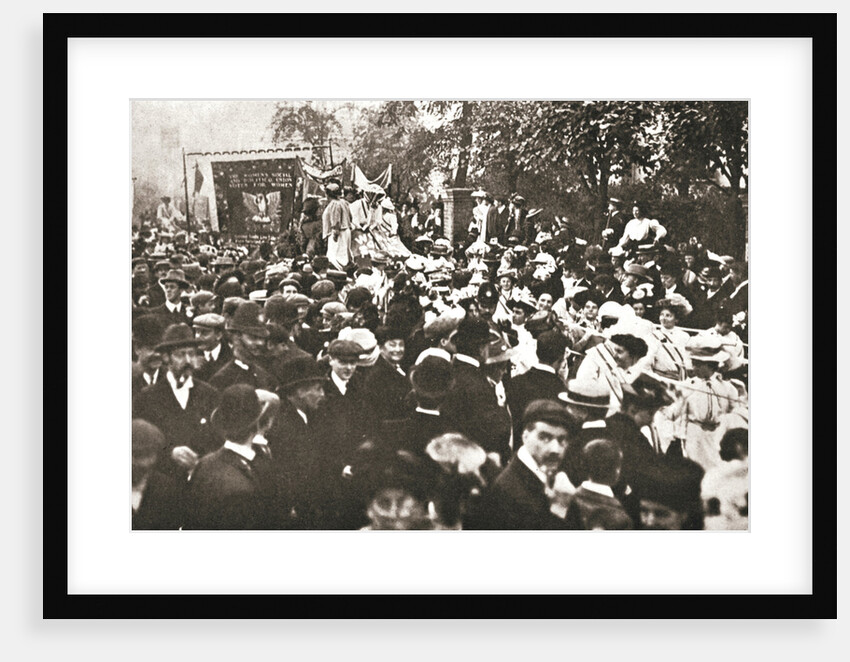 Britsh suffragette Emmeline Pethick-Lawrence's release from prison by Anonymous