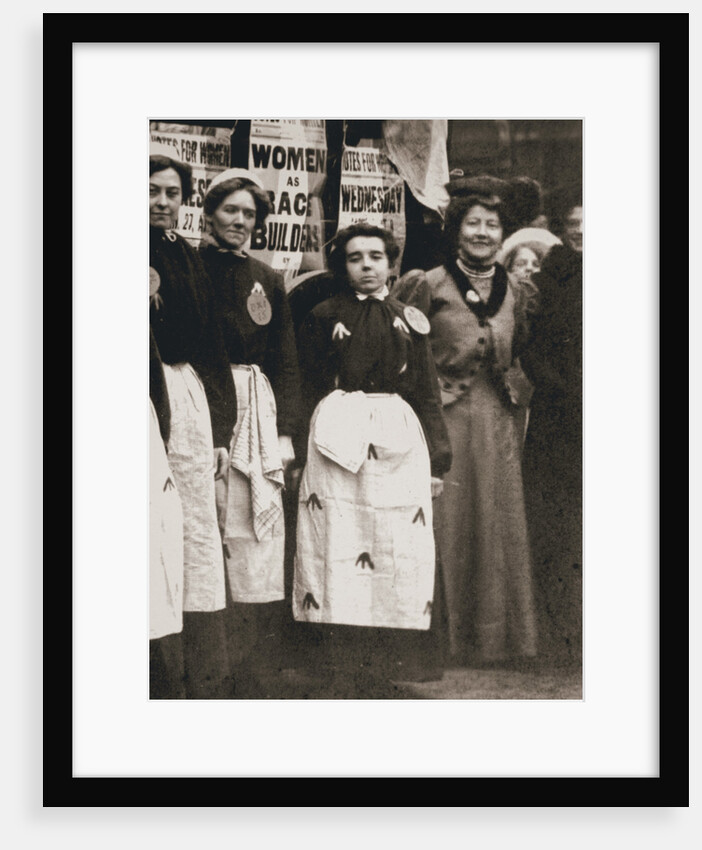 Ada Flatman, British suffragette, at a demonstration she organised in Liverpool by Anonymous