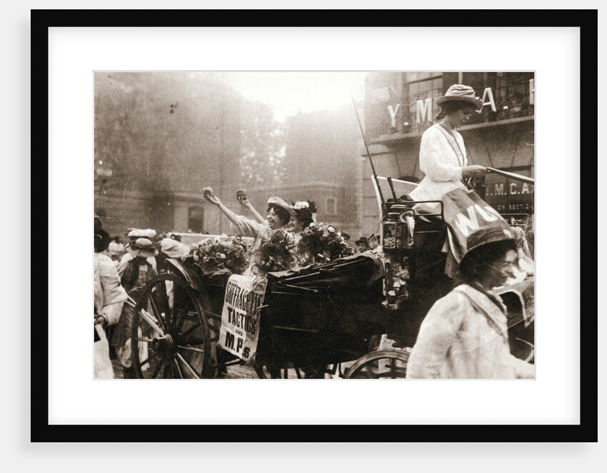 Two suffragettes celebrating their release from Holloway Prison by Anonymous
