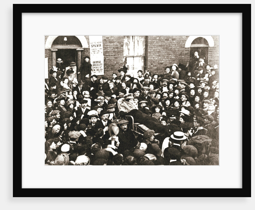 Sylvia Pankhurst, British suffragette, in a bath chair by Anonymous