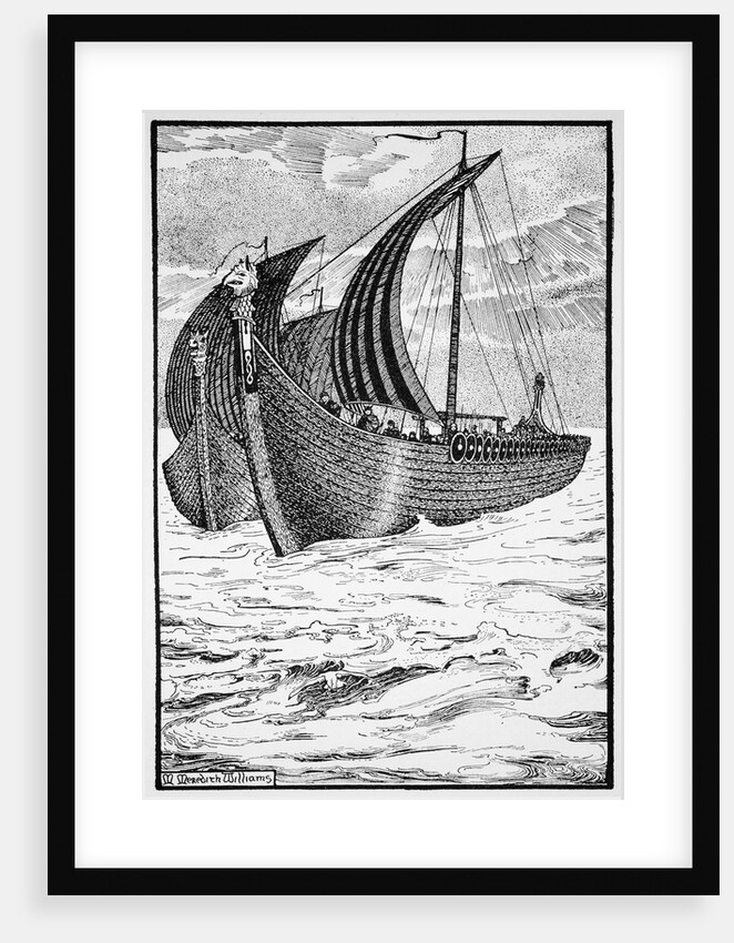 King Olaf's 'Long Serpent by Morris Meredith Williams