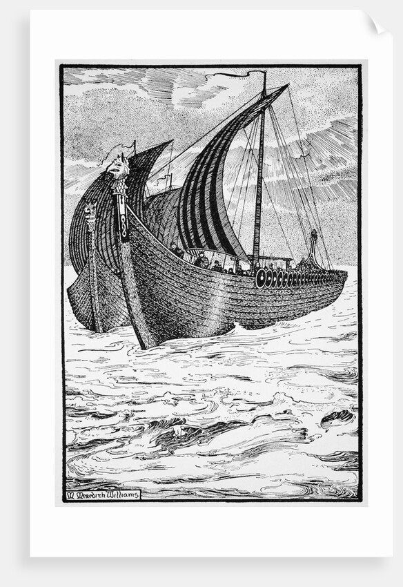 King Olaf's 'Long Serpent by Morris Meredith Williams