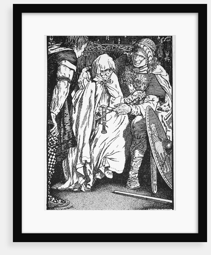 Olaf took the old woman in his arms by Morris Meredith Williams