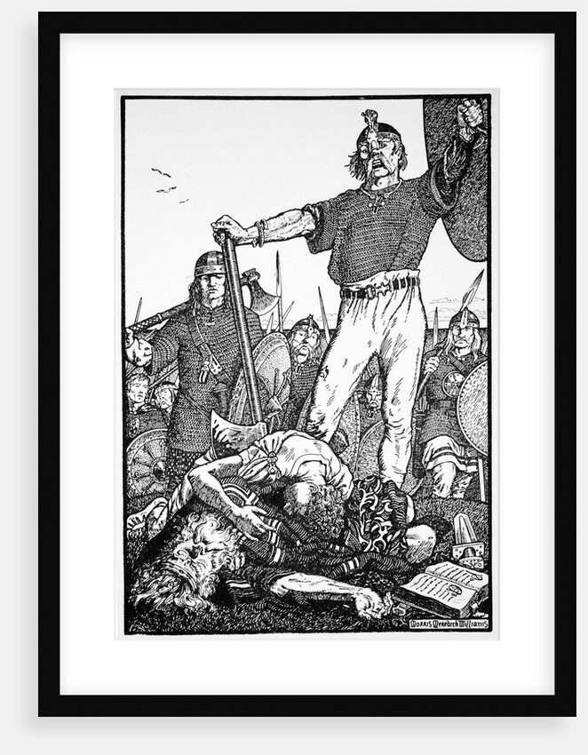 Death of Brian Boru at the Battle of Clontarf by Morris Meredith Williams