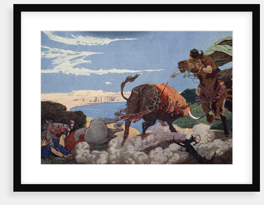 The slaying of the bull of Ishtar by Ernest Wellcousins