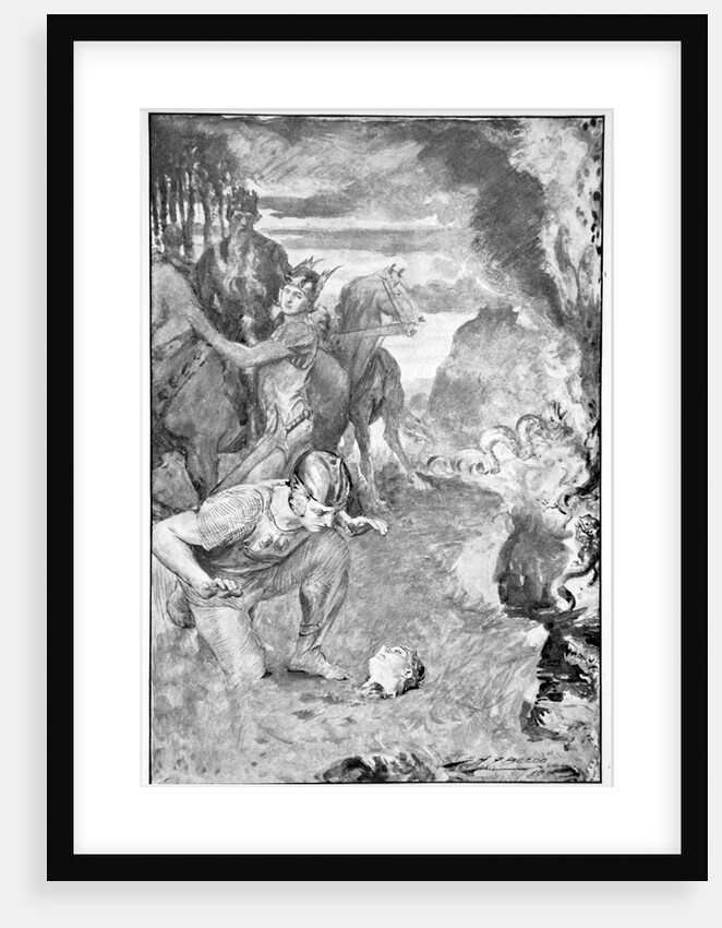 Beowulf finds the head of Aschere by John Henry Frederick Bacon