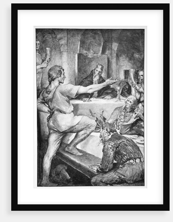 Beowulf replies haughtily to Hunferth by John Henry Frederick Bacon
